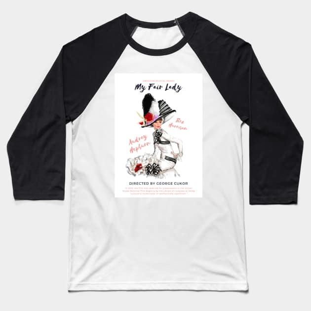 Eliza Doolittle Baseball T-Shirt by Svetlana Pelin